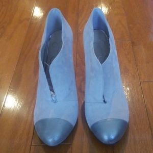 Elephant Grey Suede Booties